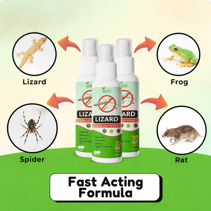 🦎 Lizard Repellent Spray – Protect Your Home Naturally (BUY 1 GET 2 FREE)